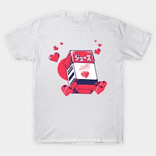 Milk Carton Strawberry milk T-Shirt